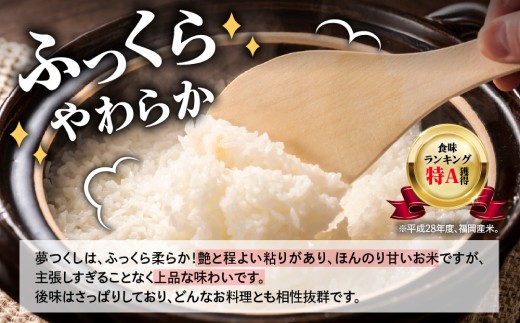 数量限定】夢つくし(精米) 福岡県産ブランド米 20kg (品番:3X13