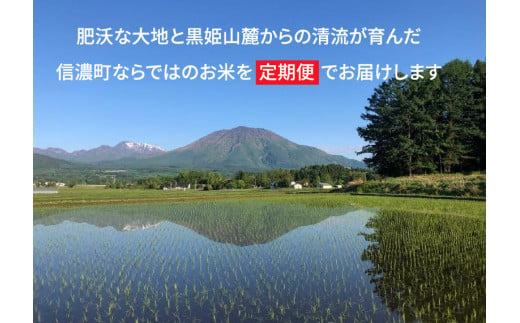 2024年秋以降出荷【定期便】令和６年産「信濃町産コシヒカリ10キロ×6ヶ月」 落影農場のコンクール金賞受賞米【長野県信濃町ふるさと納税】