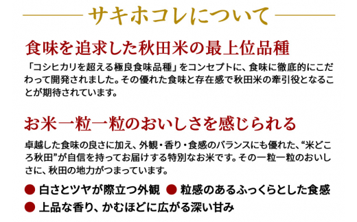 令和6年産 サキホコレ特別栽培米10kg（5kg×2袋）【白米】秋田の新ブランド米 秋田県産 お米