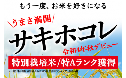 令和6年産 サキホコレ特別栽培米10kg（5kg×2袋）【白米】秋田の新ブランド米 秋田県産 お米