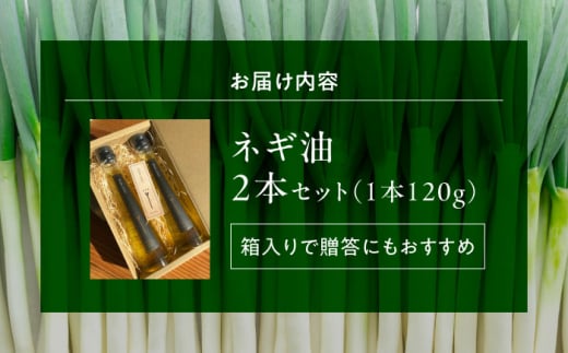 【お歳暮対象】白ネギ農家が作る ネギ油 2本セット 調味料 ギフト 三次市/Agri Lore Lab.[APAT001-999]