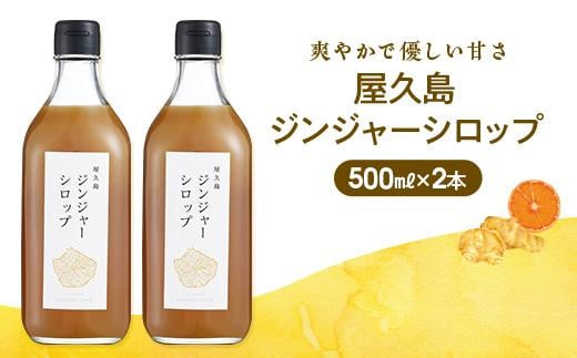 屋久島ジンジャーシロップ 特大(500ml)×2本セット