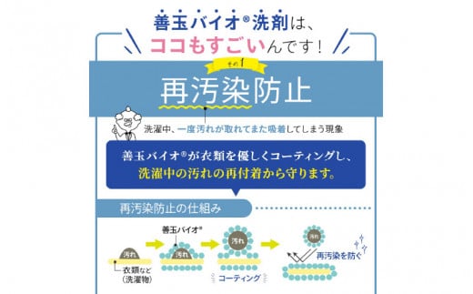 善玉バイオ浄抗菌プラス1.3Kg×4袋(袋商品のみ) エコ洗剤 洗濯 洗剤 エコ eco 粉末 詰め替え スプーン 抗菌 防臭 すすぎ1回 部屋干し 界面活性剤 人気 大容量 無臭 洗浄