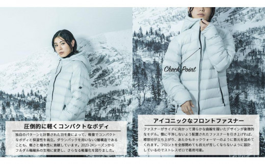 ＜UNISEX＞北海道ダウン：RETAR NUY/レタールヌイ［SOY LIgHT］LIgHT BODY DOWN PARKA ［BLACK/XLサイズ］