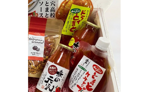 トマトの詰め合わせ「高原トマトお楽しみセット」｜トマト 高原 野菜 ハーブ ケチャップ クラッカ ドライトマト トマトソース  ギフト 贈答 プレゼント 愛媛 久万高原町  