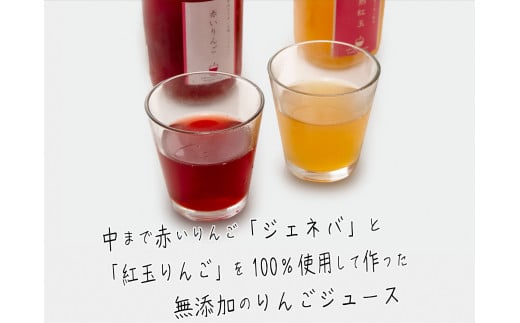 風丸農場　赤いりんごと完熟紅玉のジュースセット　無添加 青森県産　720ml各1本 計2本