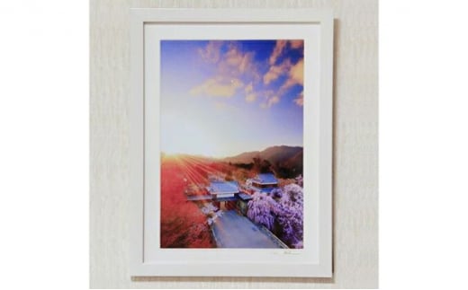 信州上田癒しの風景　写真家岡田光司　2Lサイズ額付きオリジナルプリント　17 [№5312-7093]0558