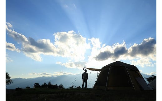 １０月利用分）陣馬形山キャンプ場利用補助券3,000円分（先行予約権付き）