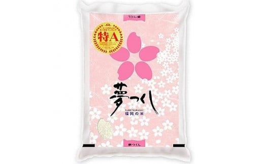 【令和6年産】福岡県産ブランド米「夢つくし」白米　5kg【米 ブランド米 ブランド 白米 夢つくし 令和6年産 家庭用 お取り寄せ お土産 福岡県産 取り寄せ グルメ 福岡県 大任町 AS011】