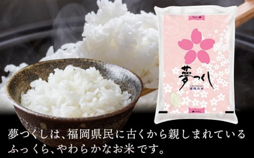 【令和6年産】福岡県産ブランド米「夢つくし」白米　5kg【米 ブランド米 ブランド 白米 夢つくし 令和6年産 家庭用 お取り寄せ お土産 福岡県産 取り寄せ グルメ 福岡県 大任町 AS011】