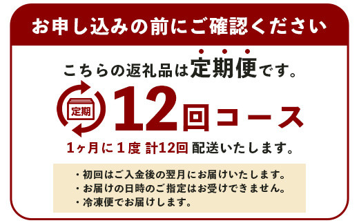 【 定期便 12回 】 熊本県 馬肉 小間スライス 1㎏（500g×2） × 12回 