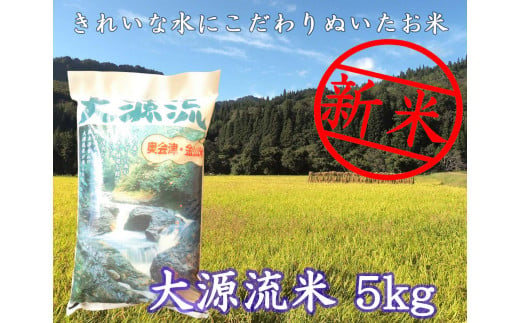 【令和６年産】大源流米コシヒカリ５ｋｇ