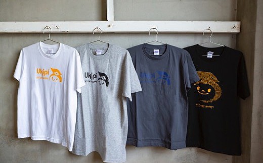 うきぴーTシャツ (モクグレー) Sサイズ