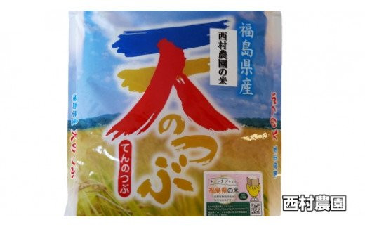 米 定期便 天のつぶ 60kg ( 10kg × 6ヶ月 ) 《 令和6年 》 福島県 大玉村 西村農園 新米 ｜ てんのつぶ テンノツブ 精米 定期 6回 コメ ｜ nm-tt10-t6-R6