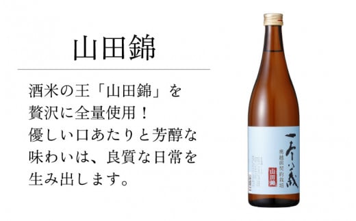 勝ち山日和セットA（一本義 辛口純米酒 720ml×1本 ＆ 一本義 山田錦 720ml×1本） [A-008039]