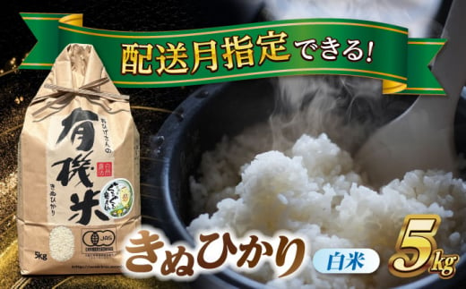 【10月発送】【有機米】　 きぬひかり　白米　5kg　米　お米　ご飯　愛西市/脇野コンバイン [AECP019-1]