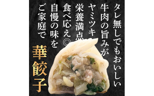 牛肉100％の餃子　華永の華餃子　10個入り2パック おかず ジューシー ギョウザ おつまみ 手作り 惣菜 簡単 焼き餃子 牛肉 中華 A07003