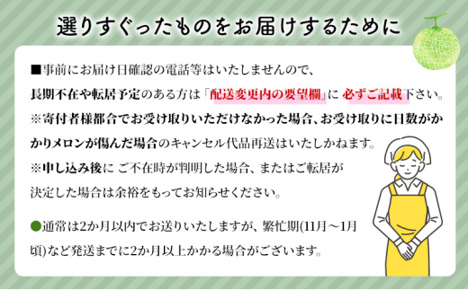 11月発送クラウンメロン（山級）特大玉  1玉　ギフト箱入り