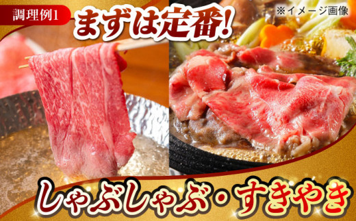 【月1回約500g×3回定期便】長崎和牛 肩ロース（すき焼き用）計1.5kg 長崎県/長崎県農協直販 [42ZZAA143]  肉 牛 和牛 ロース すき焼き 西海市 長崎 九州 定期便