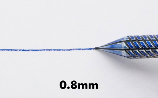 [№5308-7053]0127筆記具　金属つけペン ペン軸 クラシカルマテリアルAL-L（ロングサイズ）ペン先0.8mm付き（ピンク）