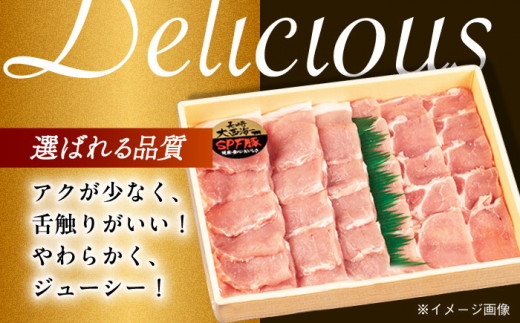 【月1回約1.3kg×3回定期便】大西海SPF豚 背ロース（焼肉＆しゃぶしゃぶ用）計3.9kg 長崎県/長崎県農協直販 [42ZZAA081] 肉 豚 ぶた ブタ ロース 焼肉 焼き肉 しゃぶしゃぶ 小分け 西海市 長崎 九州 定期便