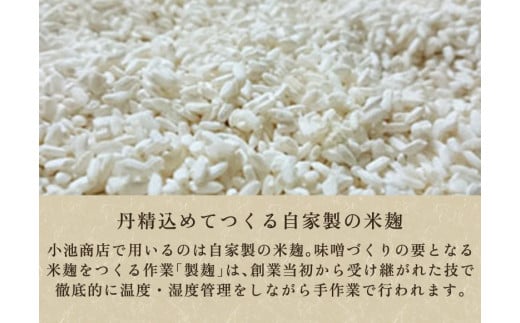 越後みそ なごみ 1kg【農林水産大臣賞受賞】自然発酵の味噌 味噌 無添加 保存料不使用 創業100年以上の老舗 長期熟成 加茂市 小池商店