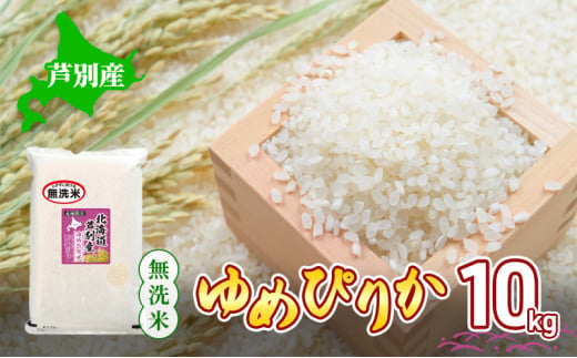 米 令和6年産 北海道 芦別産 R6年産 ゆめぴりか 無洗米 10kg ごはん お米 新米 特A ライス 北海道米 ブランド米 ご飯 あっさり ふっくら 調整済 食味ランキング  ギフト 川崎森田屋 送料無料 [№5342-0260]