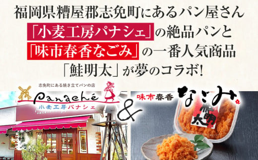 鮭明太ふらんす 4本 明太フランス めんたいフランス 鮭明太 パン 惣菜パン 小麦工房パナシェ 味市春香なごみ コラボ コラボ返礼品 明太子 冷凍 冷凍パン 調理パン 魚 めんたいこ 鮭 レンジ調理