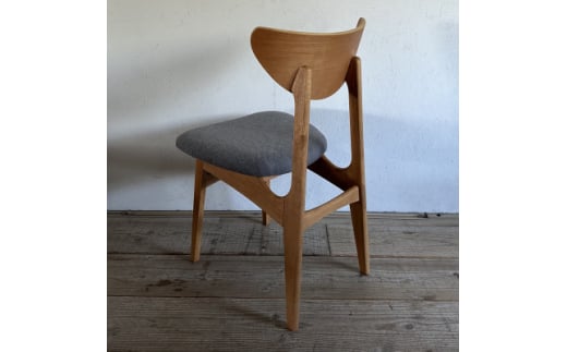 Karl Dining Chair NC グレー ミディアムブラウンフレーム＜SWOF＞【1550688】