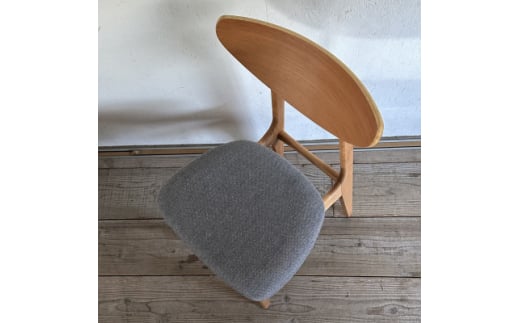 Karl Dining Chair NC グレー ミディアムブラウンフレーム＜SWOF＞【1550688】