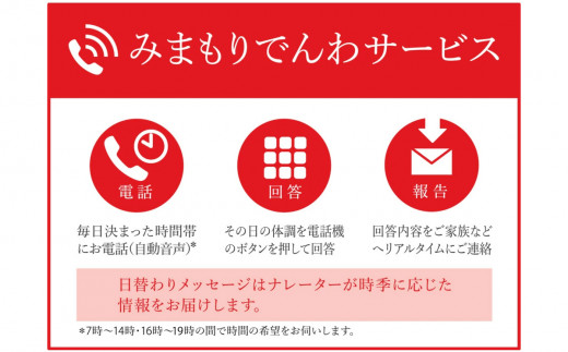 神埼市内みまもりでんわサービス(固定電話・12ヶ月) 【支援 電話 防犯 お見守り 支援品 お礼の品 郵便局】(H068106)