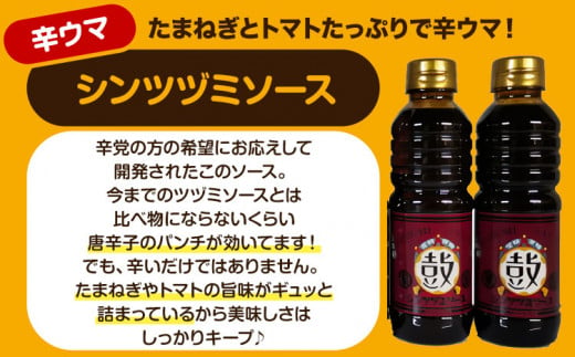 ツヅミ ソース 大阪産 Dセット2種 500ml×3本 360ml×2本《30日以内に出荷予定(土日祝除く)》大阪府 羽曳野市 濃厚ソース とんかつソース 焼きそばソース ウスターソース 揚げ物 たこ焼き 送料無料 ソース 調味料