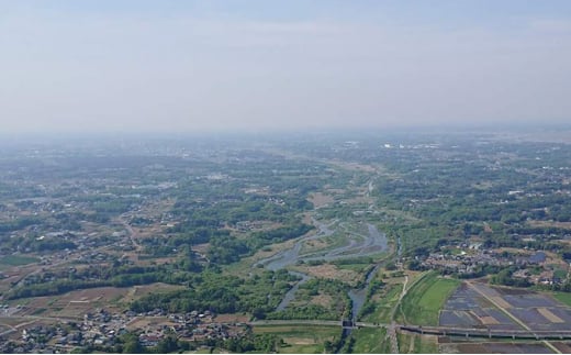 モーターパラグライダータンデム体験フライト常総市プチ横断コース