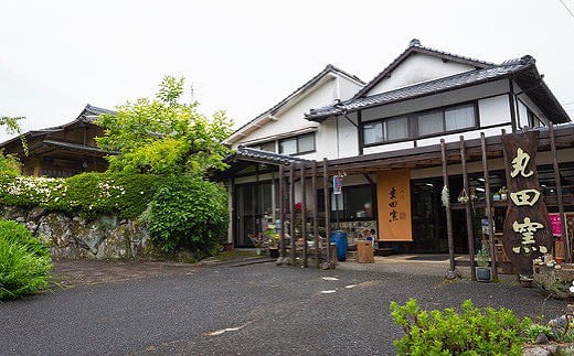 丸田窯 塩釉 花文鶴首壺