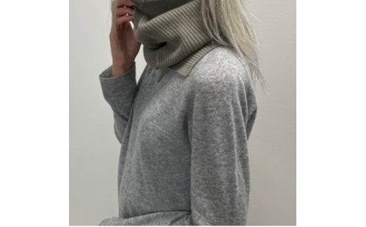 ベビーカシミヤ Baby Cashmere 3way ウォーマー ライトグレー【1347682】