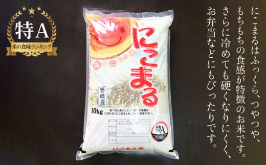 特A にこまる 10kg《壱岐市》【ヤマグチ】[JCG010] 壱岐産 米 お米 ご飯 ごはん 白米 精米 10キロ 18000 18000円