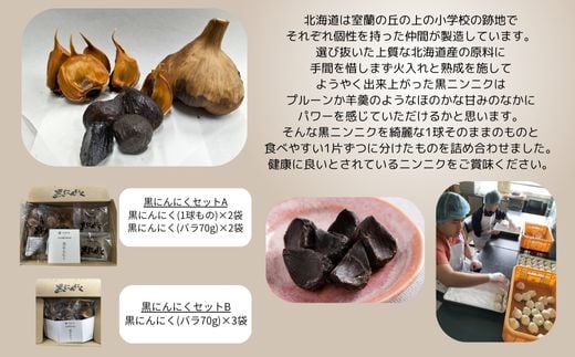 黒にんにくセットB 【 ふるさと納税 人気 おすすめ ランキング 北海道 室蘭 黒ニンニク にんにく ガーリック 健康 食品 発芽 野菜 セット 大容量 詰合せ 北海道 室蘭市 送料無料 】 MROBC002