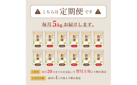 【定期便6回】有機栽培コシヒカリ白米 5kg 京都府産 低農薬 毎月お届け 6ヶ月 【 米 5キロ 精米 白米 こめ コメ お米 おこめ こしひかり 井上吉夫 米農家 有機栽培米 有機栽培 農家直送 減農薬 綾部市 京都府 】