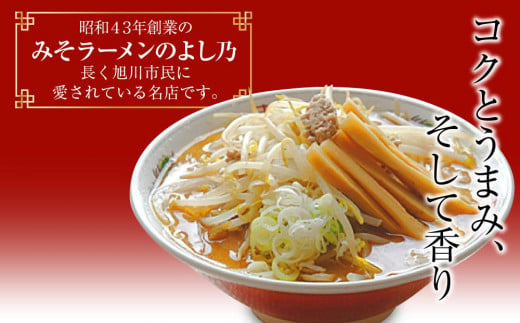 【創業昭和43年！旭川みそラーメンのよし乃】みそラーメン 10食セット_00694