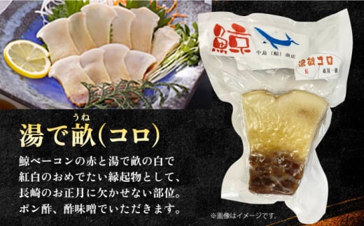 THE　鯨 約200g×4パック 約800g 長崎県/中島（鯨）商店 [42ABAK001] ベーコン 刺身 ブロック 冷凍 珍味