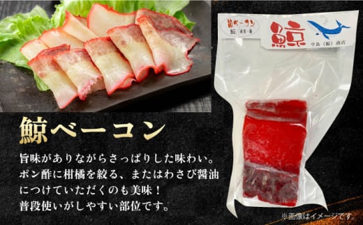 THE　鯨 約200g×4パック 約800g 長崎県/中島（鯨）商店 [42ABAK001] ベーコン 刺身 ブロック 冷凍 珍味