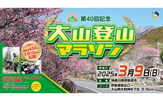 [限定] 第40回記念大山登山マラソン大会参加券！限定特典付！ [0275]