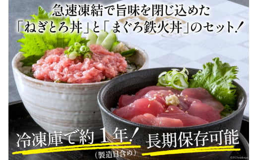 マグロ ネギトロ ネギトロ丼 45g×12食 鉄火丼 40g×12食 小分け 食べ比べ セット 計24食分 1.02kg [TS-フーズプロダクツ 静岡県 吉田町 22424237] まぐろ 鮪 ねぎとろ ねぎとろ丼 鉄火丼 個包装 冷凍 簡単調理