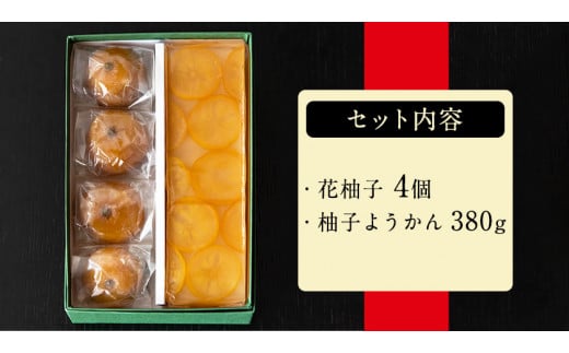 25. 花柚子・柚子ようかん詰め合わせ 佐藤玉雲堂 《30日以内に出荷予定(土日祝除く)》岡山県矢掛町 柚子 ようかん 和菓子 スイーツ デザート