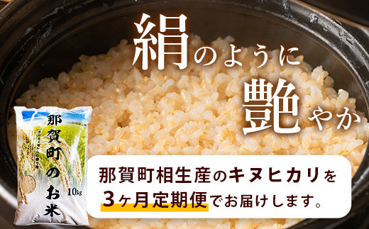 定期便3回 那賀町のお米(玄米) キヌヒカリ 定期便 お米 こめ おこめ 米 ご飯 ごはん 玄米 げんまい げん米 和食 おにぎり お弁当 頒布会 コメ 3ヵ月 3ヶ月 きぬひかり キヌヒカリ YS-30