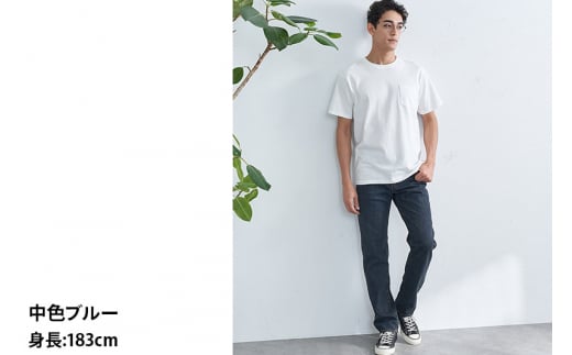 EDWIN 503 レギュラーストレートパンツ MENS【34インチ・中色ブルー】E50313-33-34