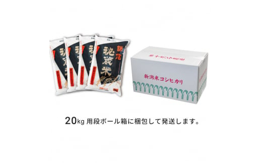 定期便6ヶ月連続発送（20kg×6回分）20kg 米 新潟県産 コシヒカリ  精白米 謙信秘蔵米  お米  こめ コメ おこめ おすすめ こしひかり 新潟 にいがた 新潟米 上越 上越産 上越米 ふるさと納税 定期便 人気