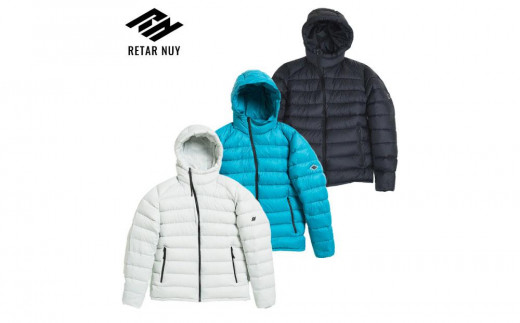 ＜UNISEX＞北海道ダウン：RETAR NUY/レタールヌイ［SOY LIgHT］LIgHT BODY DOWN PARKA ［NORTH BLUE/Sサイズ］