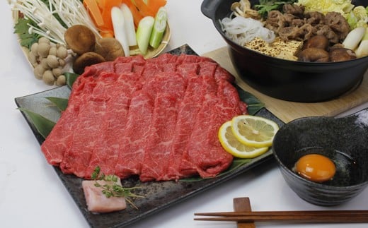 FT18-196「いしかわ牛」または「福島牛」モモ肉 すき焼き用 400g×1  肉 牛肉 国産 和牛 黒毛和牛 牛もも肉 福島県 玉