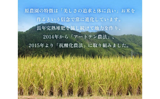 原さんちのお米　(ひとめぼれ) ４kg ３回定期便 特別栽培米 ひとめぼれ 原農園 有機栽培 化学肥料不使用 アートテン農法 抗酸化農法 完熟堆肥 有効微生物農法 産直 お米 栄養価 体に良い おいしい 安心 田植え 収穫